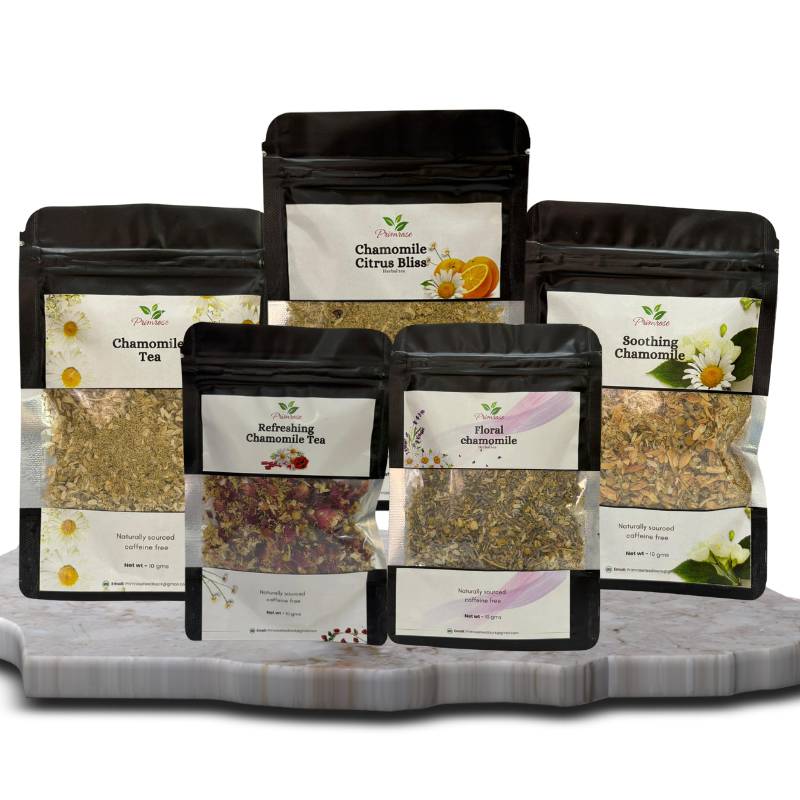 Chamomile, Chamomile CB, Soothing Chamomile, Refreshing Chamomile, Floral Chamomile Pouches